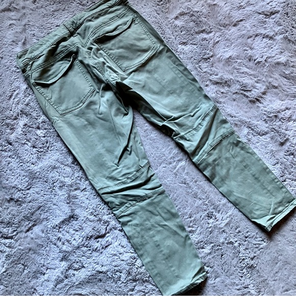 American Eagle khaki Moto stretch ankle crop jeggings well loved good shape - Picture 2 of 6